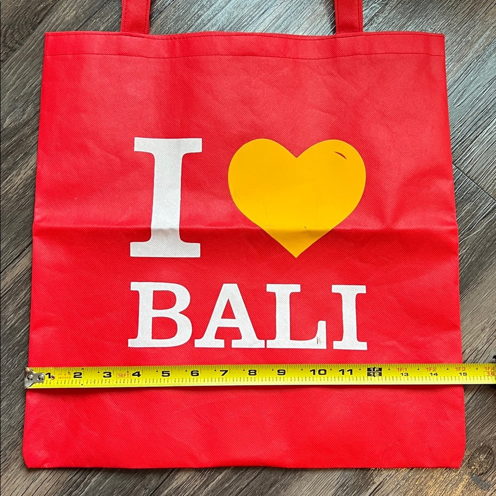 I Love Bali I Heart Bali Reusable Tote Bag - Picture 6 of 7